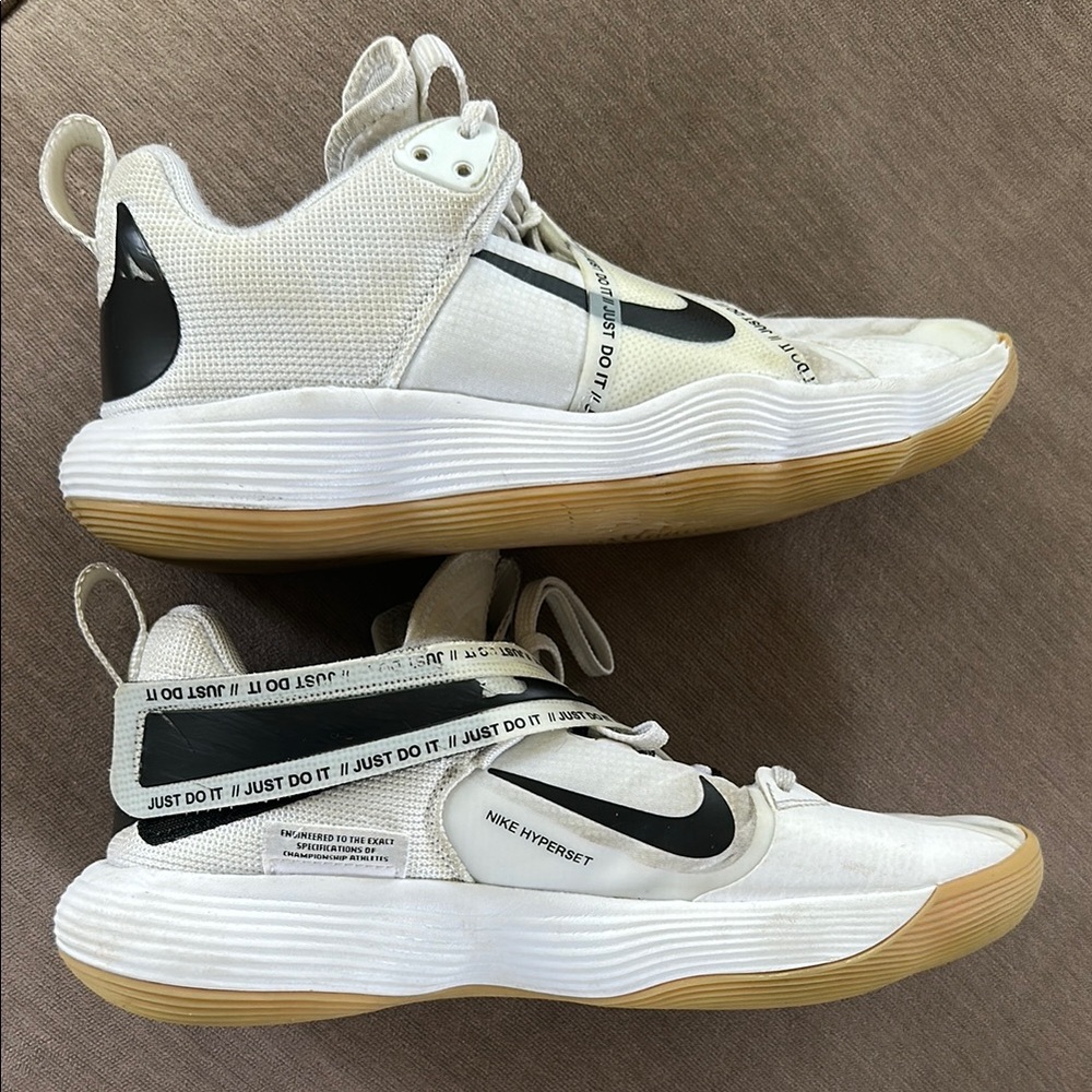 Nike White and Black HyperSet Sneakers